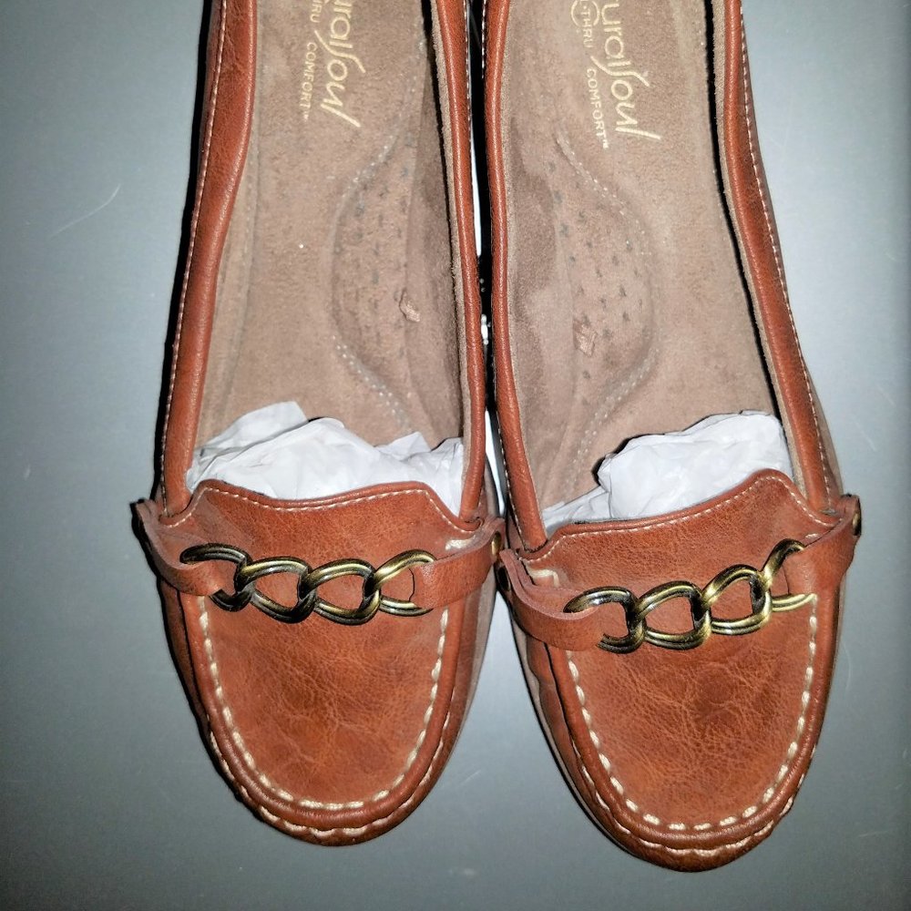 Natural Soul All thru-Comfort Loafers sz 7-5W